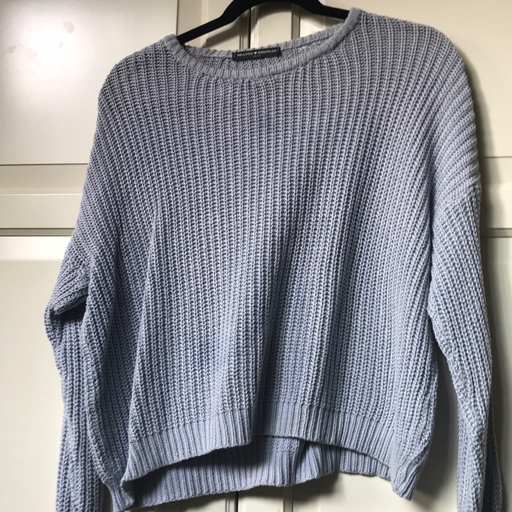 Light blue brandy melville sweater